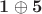 $\mathbf{1} \oplus \mathbf{5}$