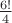 $\frac{6!}{4}$