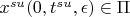 $x^{su}(0,t^{su},\epsilon)\in \Pi$