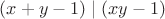 $(x+y-1) \mid (xy-1)$