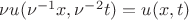 $\nu u(\nu^{-1}x,\nu^{-2}t)=u(x,t)$