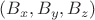 $(B_x,B_y,B_z)$