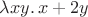 $\lambda xy.\, x+2y$