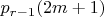$p_{r-1}(2m+1)$