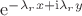 $\mathrm{e}^{-\lambda_rx+\mathrm{i}\lambda_ry}$
