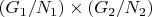 $(G_1/N_1)\times (G_2/N_2)$