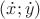 $(\dot{x};\dot{y})$