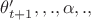 $\theta'_{t+1}, на которой будет проверятся, новое значение больше или меньше предыдущего. Если больше, то корректируем шаг \alpha до тех пор, пока новое значение не станет меньше предыдущего. Если меньше, то $