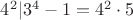 $4^2|3^4-1=4^2\cdot 5$