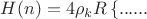 $H(n)=4\rho_{k}R\left\lbrace ......$