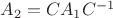 $A_2 = CA_1 C^{-1}$