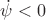 $\dot\psi<0$