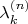 $\lambda_k^{(n)}$