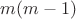 $m(m-1)$