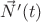 $\vec N'(t)$ $\vec N'(t)$