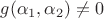 $g(\alpha_1,\alpha_2)\neq 0$