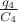 $\frac{q_4}{C_4}$
