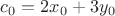 $c_0=2x_0+3y_0$