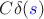 $C \delta({\color{blue}s})$