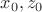 $x_0,z_0$