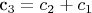 c_3  = c_2+c_1