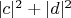$|c|^2+|d|^2$