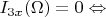$I_{3x}(\Omega)=0 \Leftrightarrow$
