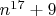 $n^{17}+9$