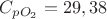$C_{p O_2}=29,38$