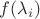 $f(\lambda_i)$