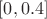 $[0,0.4]$