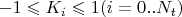 $-1\leqslant K_i\leqslant 1 (i=0..N_t)$