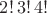 $2!\,3!\,4!$