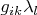 ${g_{ik}}{{\lambda}_l}$