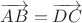 $\overrightarrow{AB}=\overrightarrow{DC}$