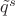 $\tilde q^s$