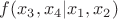 $f(x_3,x_4|x_1,x_2)$