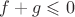 $f+g\leqslant 0$