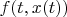 $f(t,x(t))$