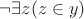 $\neg\exists z(z\in y)$
