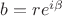 $b=re^{i\beta}$