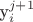 y^{j+1}_i