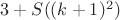 $3+S((k+1)^2)$ $3+S((k+1)^2)$