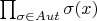 $\prod_{\sigma \in Aut}\sigma(x)$