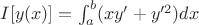 $I[y(x)]=\int_a^b(xy'+y'^2)dx$