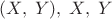$(X,\;Y),\;X,\;Y$