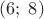 $(6;\; 8)$