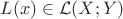 $L(x) \in \mathcal{L}(X; Y)$