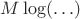 $M \log(\ldots)$