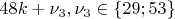 $48k+\nu_3, \nu_3\in\{29; 53\}$